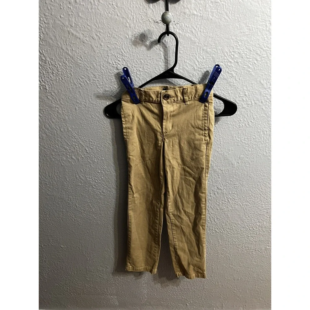 Children's Place Boys Youth 7 Slim Khaki Chino Adjustable Waist Pants